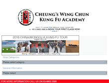 Tablet Screenshot of cheungswingchun.ashop.com.au