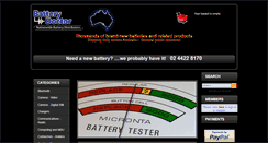 Desktop Screenshot of batterydoctor.ashop.com.au